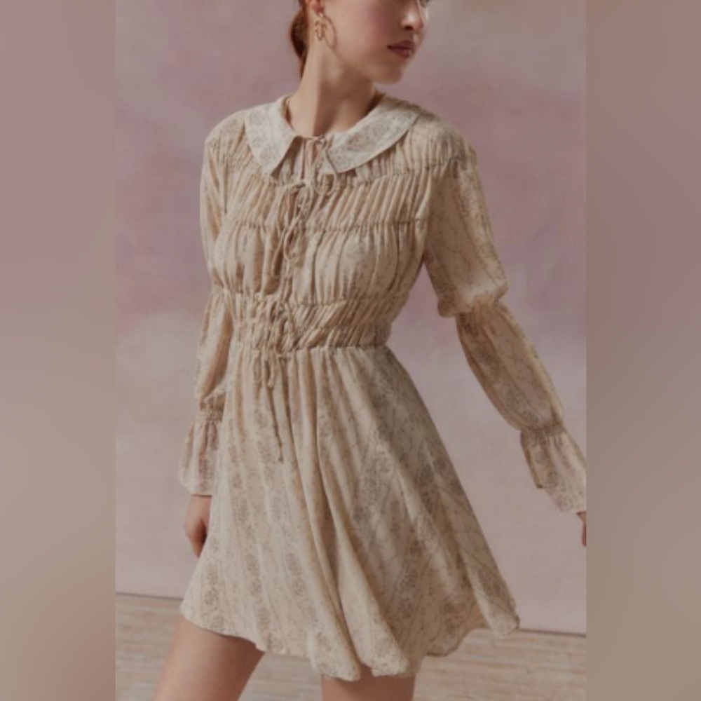 Urban Outfitters Kimchi Blue Smocked Lonnie Dress